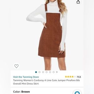 Women’s brown corduroy Jumper dress